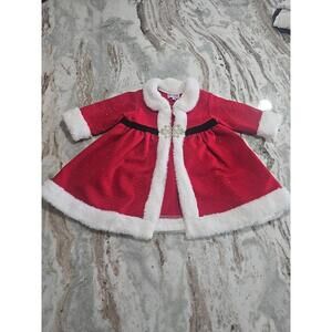 Blueberi Boulevard 3-6 MChristmas Santa Mrs. Claus‎ JacketFaux Fur Sparkle